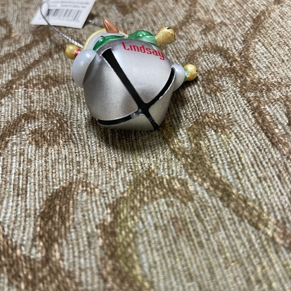Lindsay Personalized Jingle Bell Snowman Ganz Christmas Ornament NWT - Picture 3 of 7